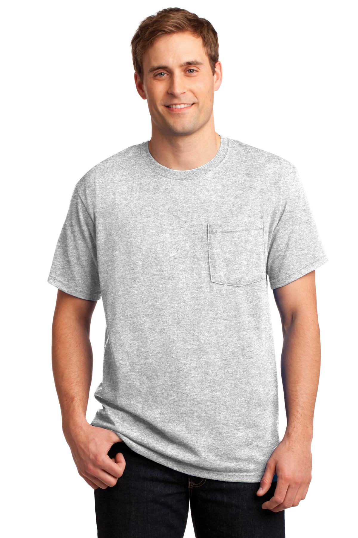 Jerzees® - Dri-Power® 50/50 Cotton/Poly Pocket T-Shirt. 29MP