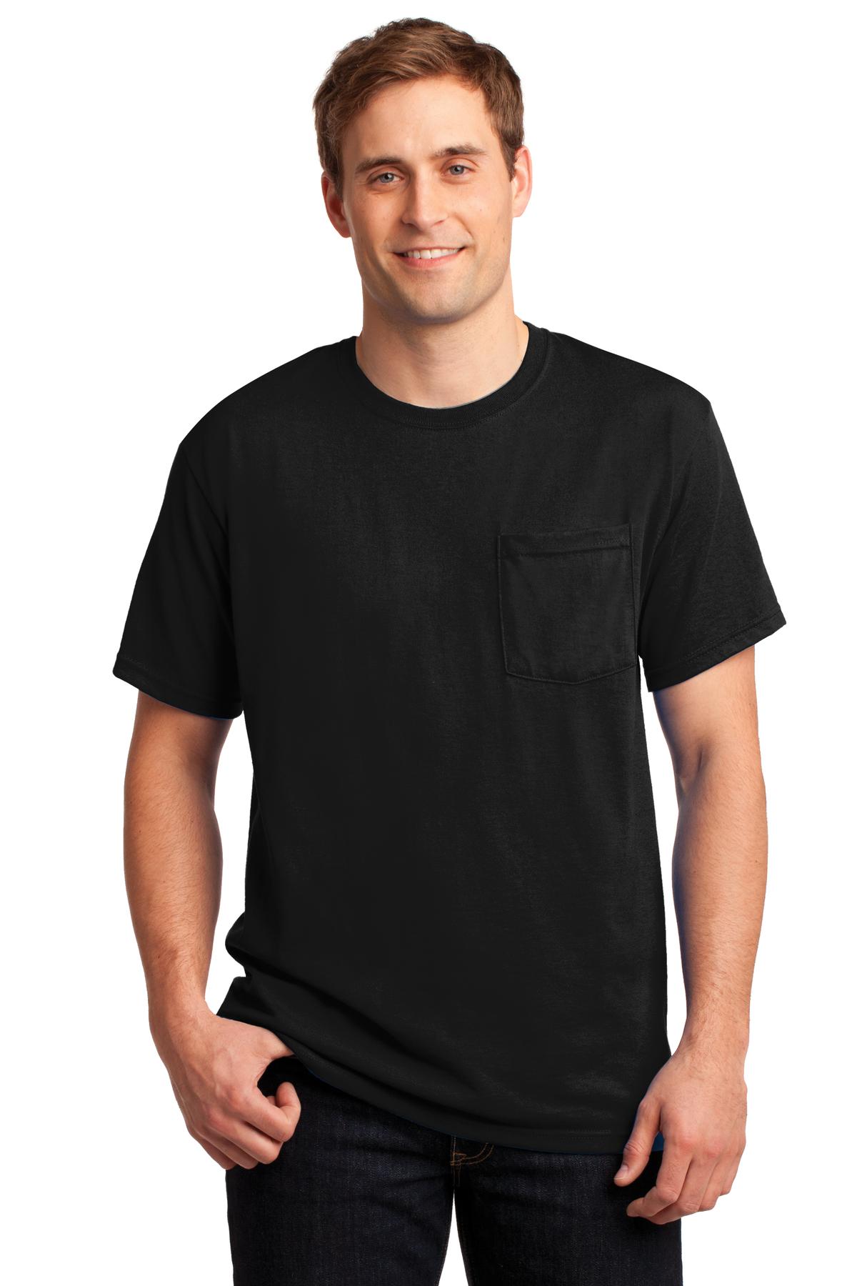 Jerzees® - Dri-Power® 50/50 Cotton/Poly Pocket T-Shirt. 29MP