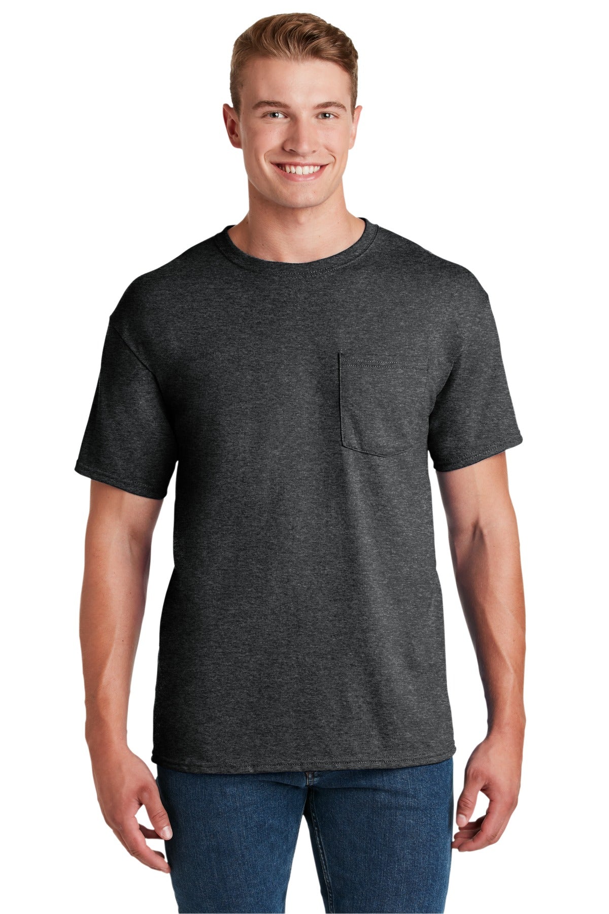 Jerzees® - Dri-Power® 50/50 Cotton/Poly Pocket T-Shirt. 29MP