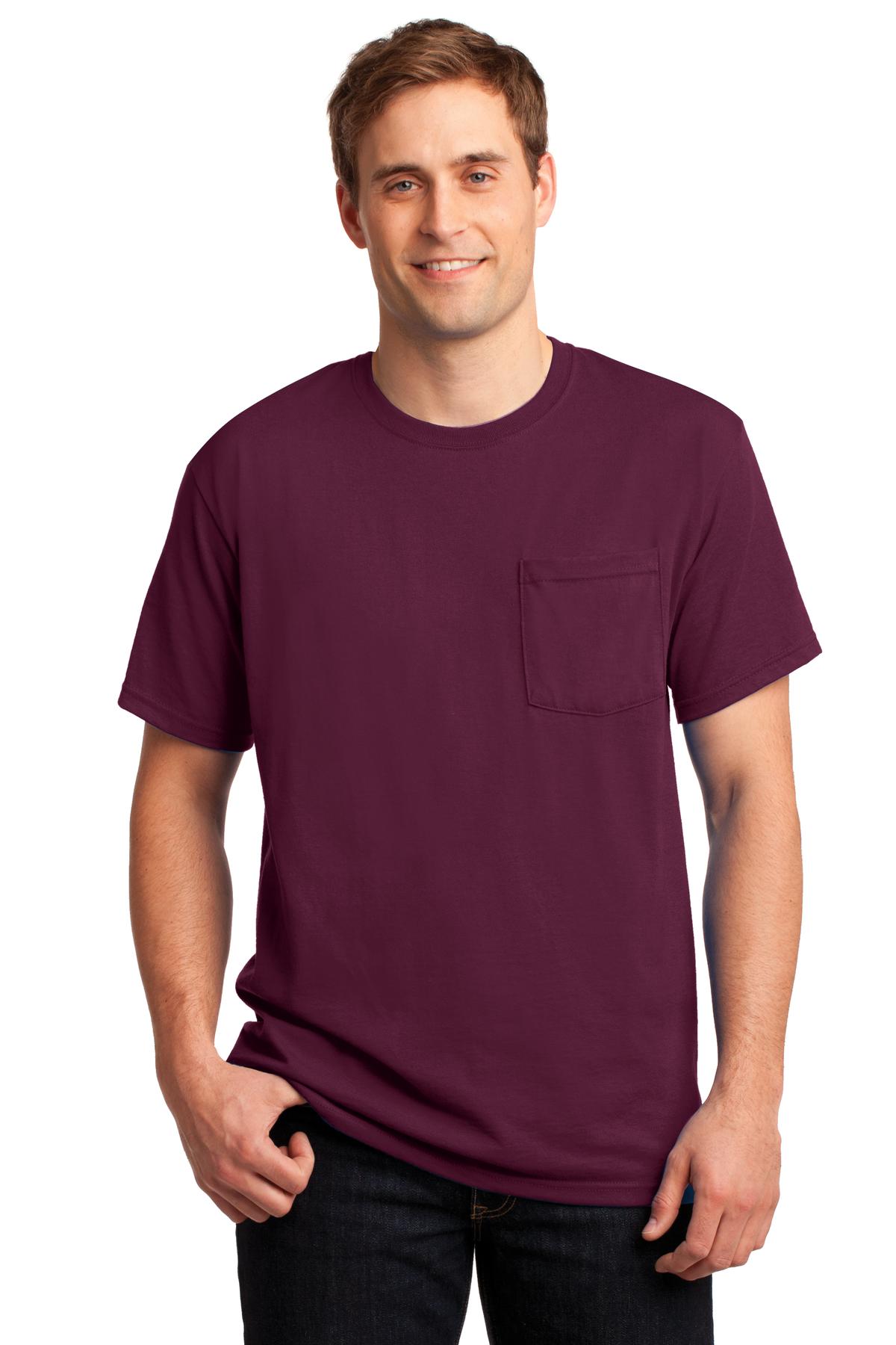 Jerzees® - Dri-Power® 50/50 Cotton/Poly Pocket T-Shirt. 29MP