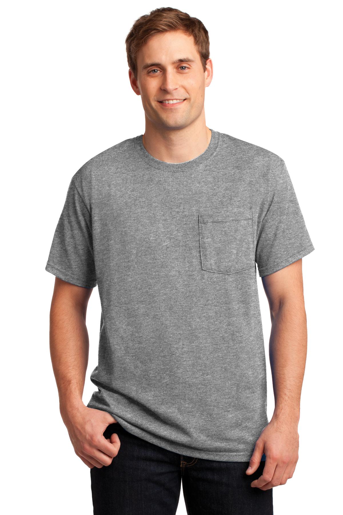 Jerzees® - Dri-Power® 50/50 Cotton/Poly Pocket T-Shirt. 29MP