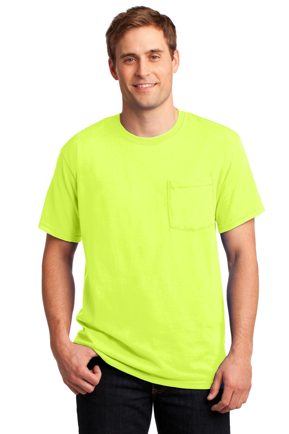 Jerzees® - Dri-Power® 50/50 Cotton/Poly Pocket T-Shirt. 29MP