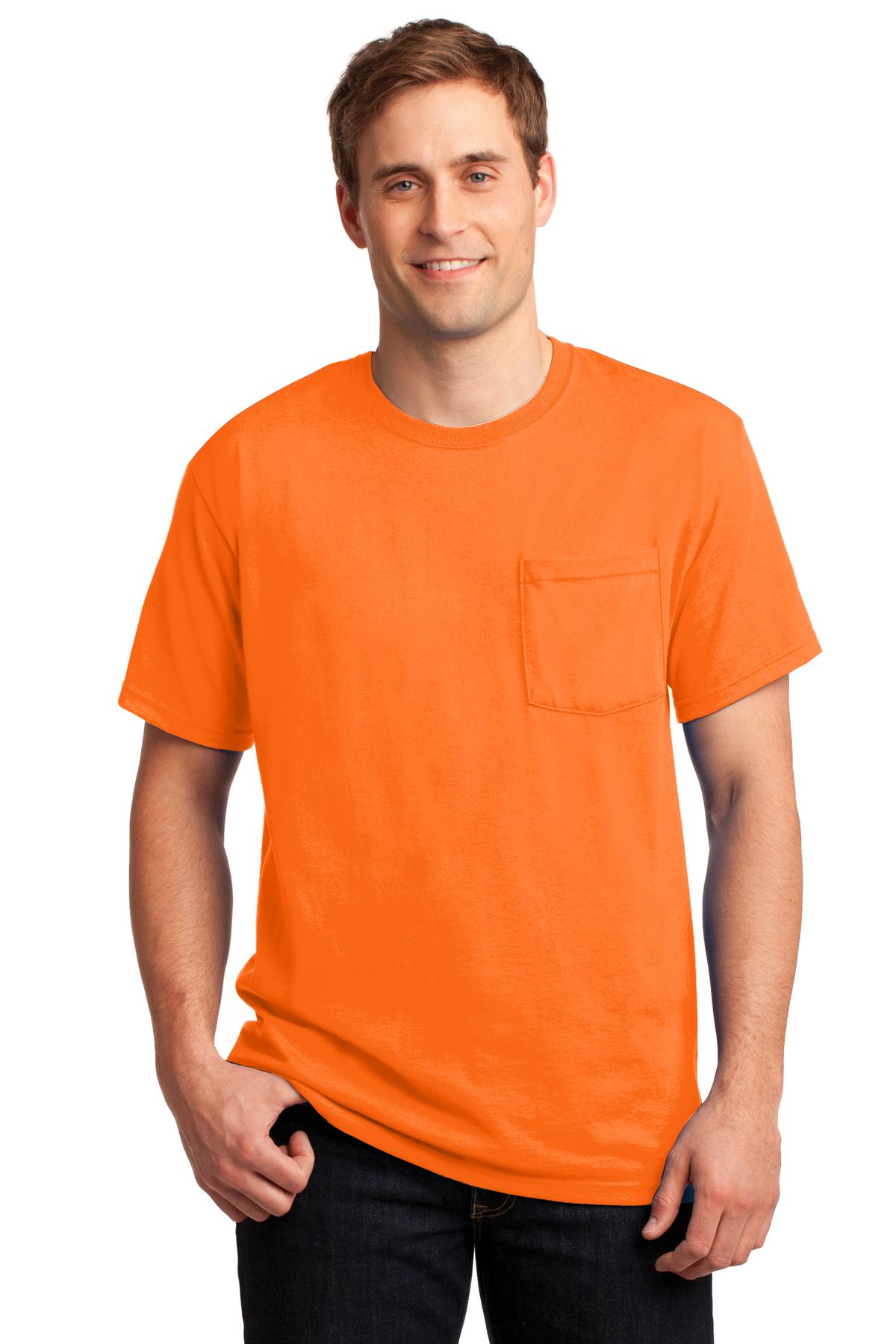 Jerzees® - Dri-Power® 50/50 Cotton/Poly Pocket T-Shirt. 29MP