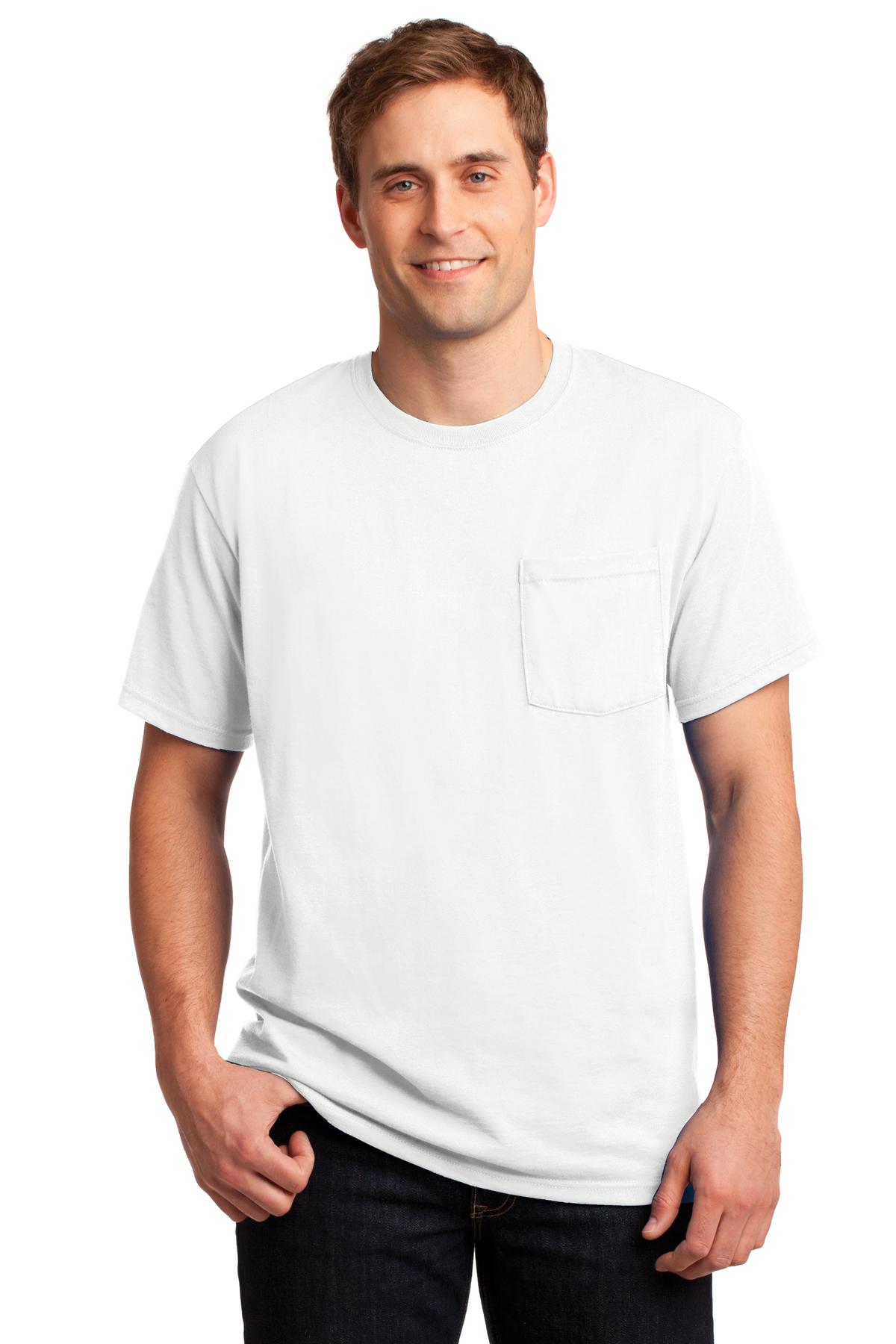 Jerzees® - Dri-Power® 50/50 Cotton/Poly Pocket T-Shirt. 29MP