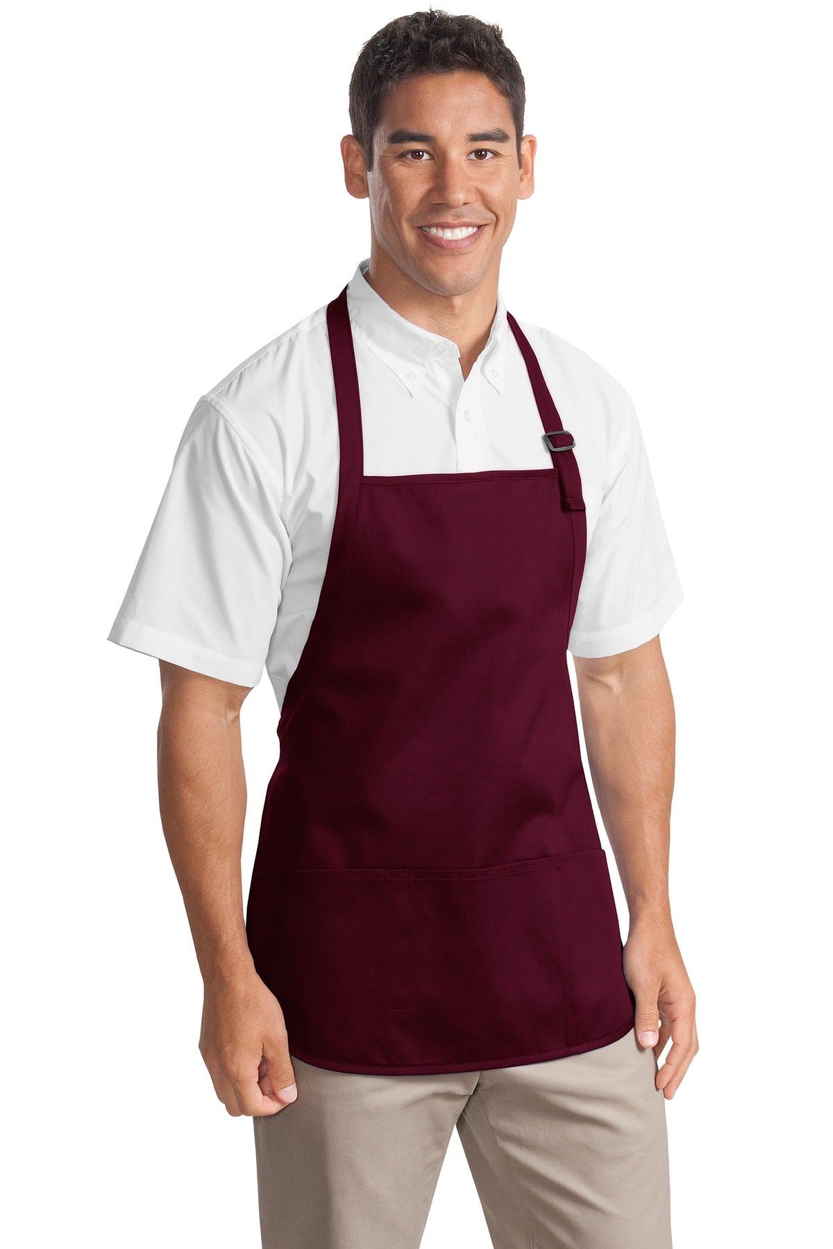 Port Authority® Medium-Length Apron with Pouch Pockets. A510