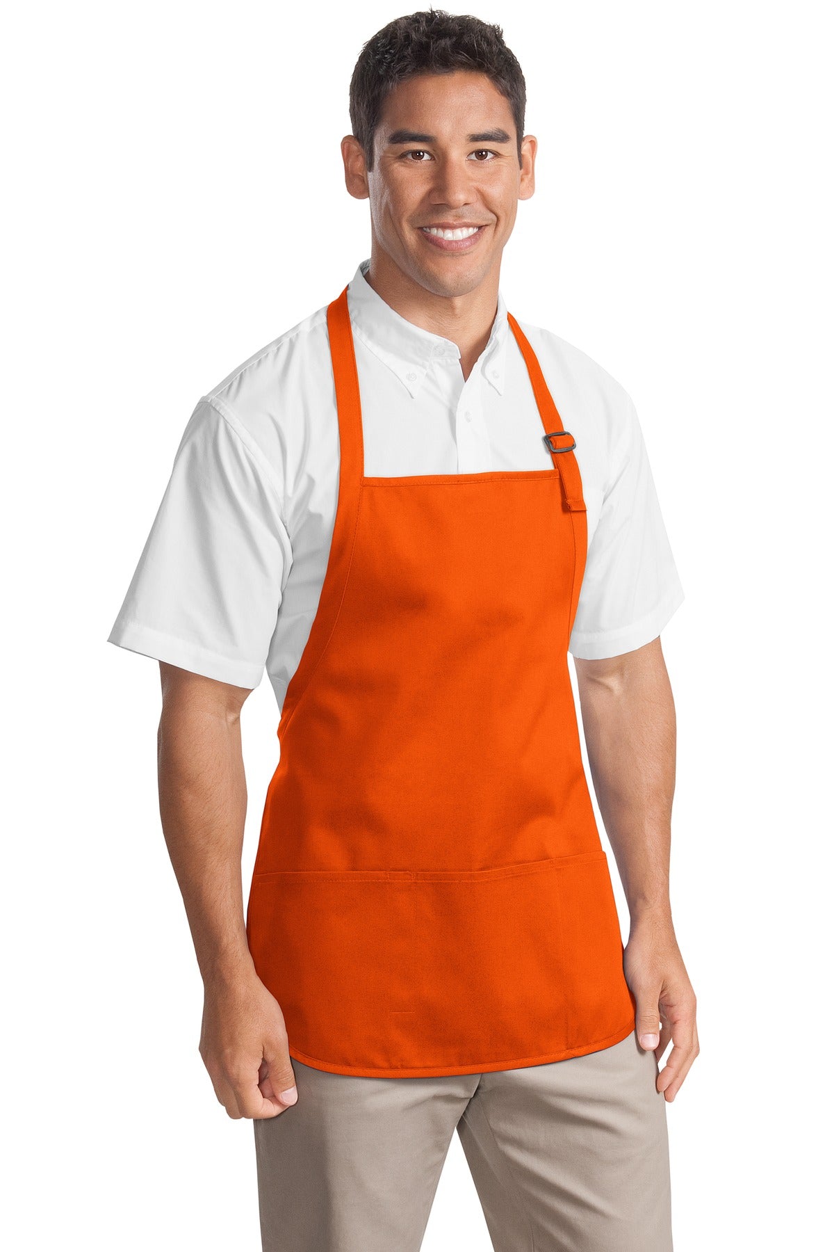 Port Authority® Medium-Length Apron with Pouch Pockets. A510