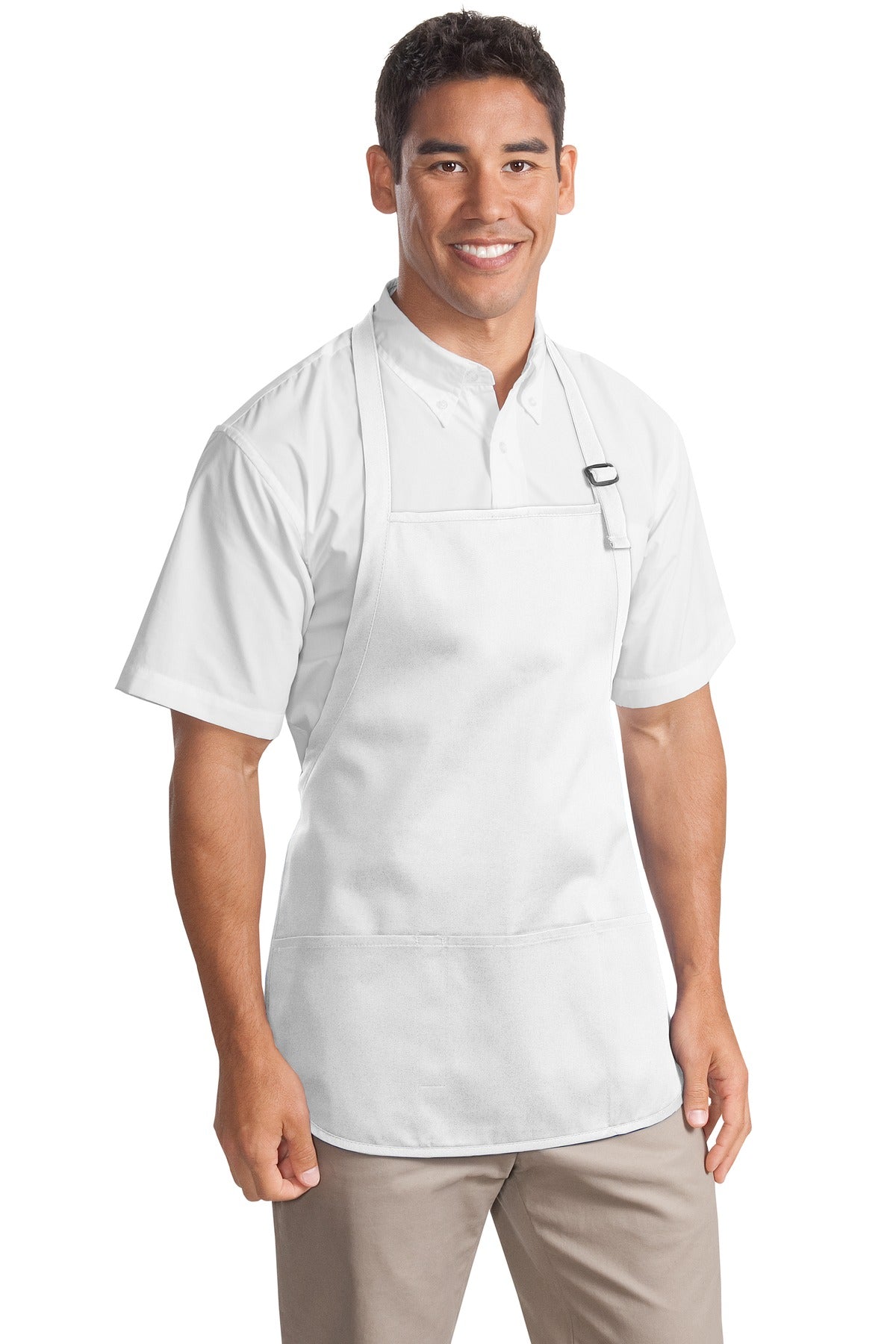 Port Authority® Medium-Length Apron with Pouch Pockets. A510
