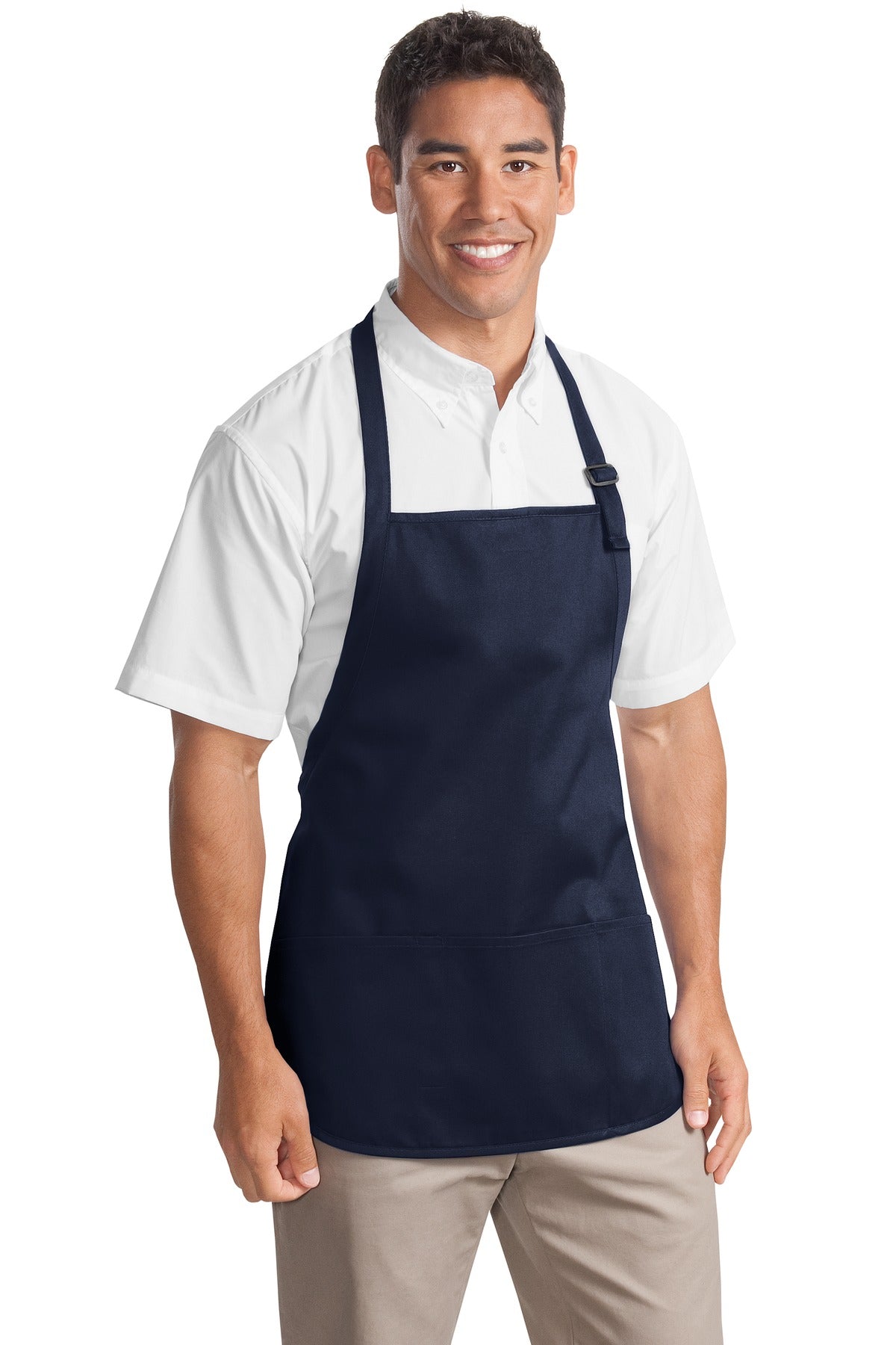 Port Authority® Medium-Length Apron with Pouch Pockets. A510