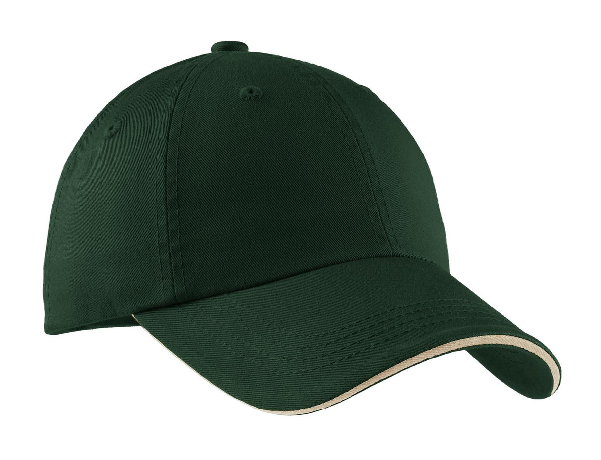Port Authority® Sandwich Bill Cap with Striped Closure. C830