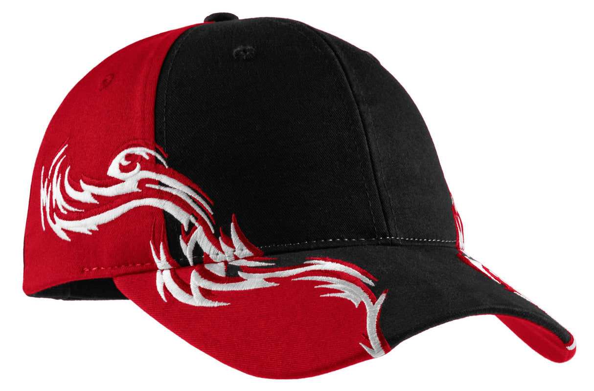 Port Authority® Colorblock Racing Cap with Flames. C859