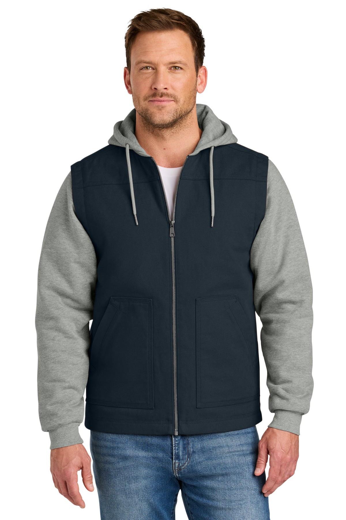 CornerStone ® Duck Fleece Full-Zip Hooded Jacket CSJ42