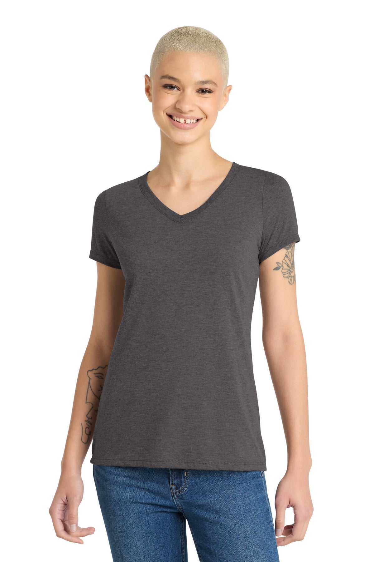 District ® Women's Perfect Tri ® V-Neck Tee. DM1350L