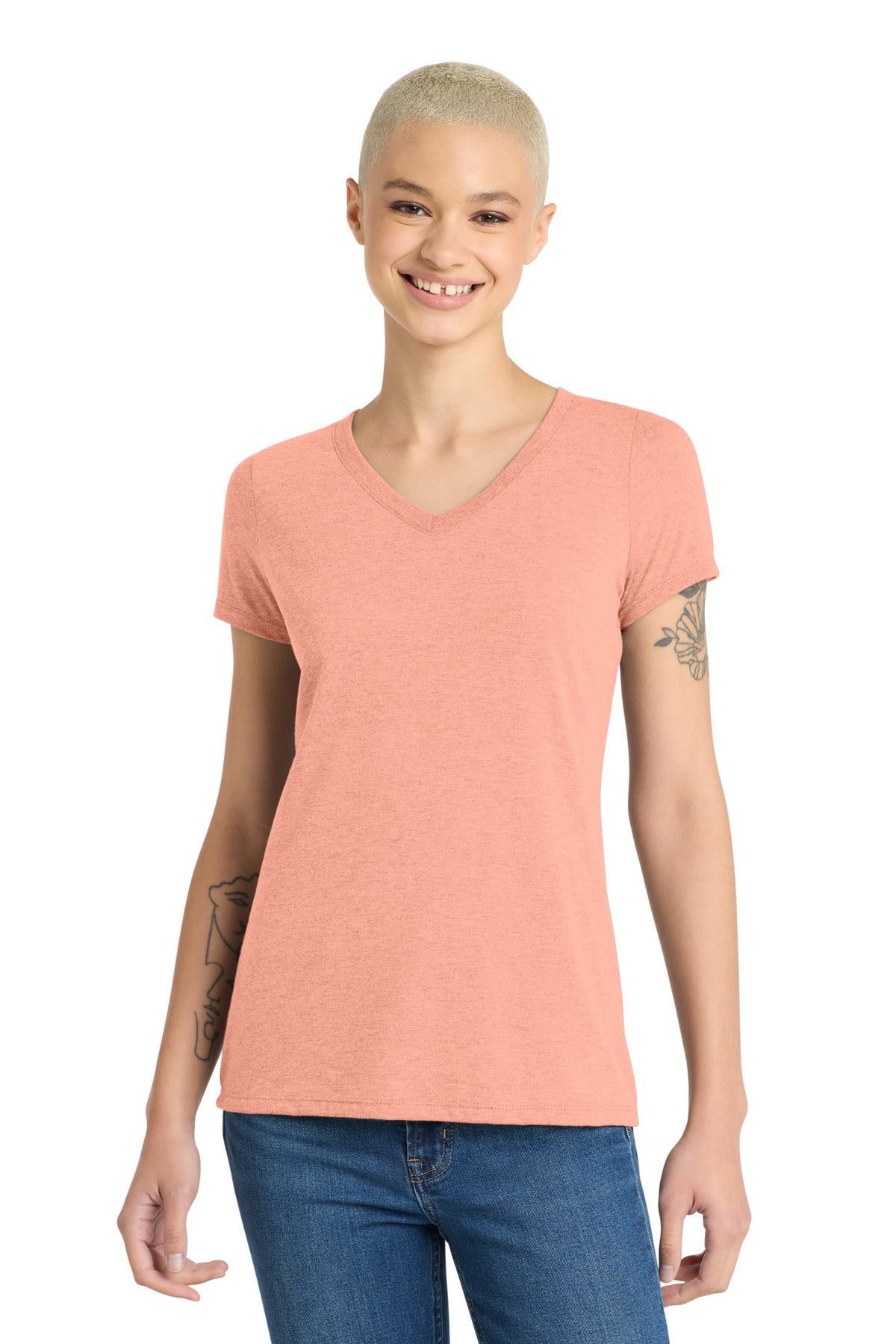 District ® Women's Perfect Tri ® V-Neck Tee. DM1350L