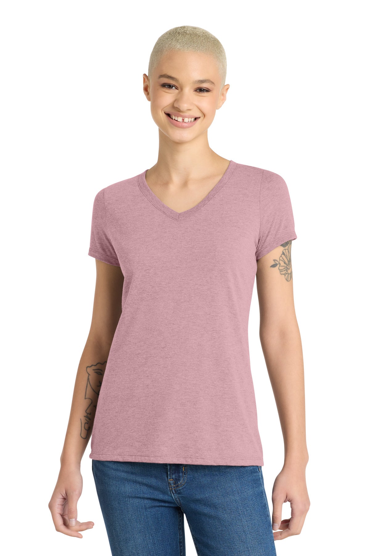 District ® Women's Perfect Tri ® V-Neck Tee. DM1350L
