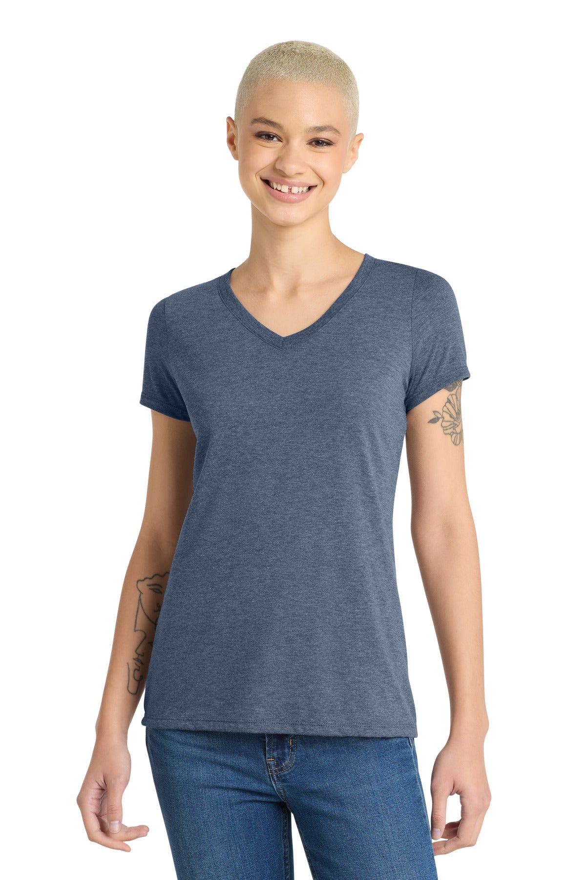 District ® Women's Perfect Tri ® V-Neck Tee. DM1350L