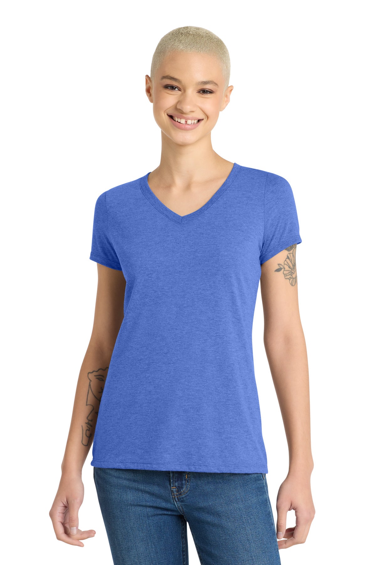 District ® Women's Perfect Tri ® V-Neck Tee. DM1350L