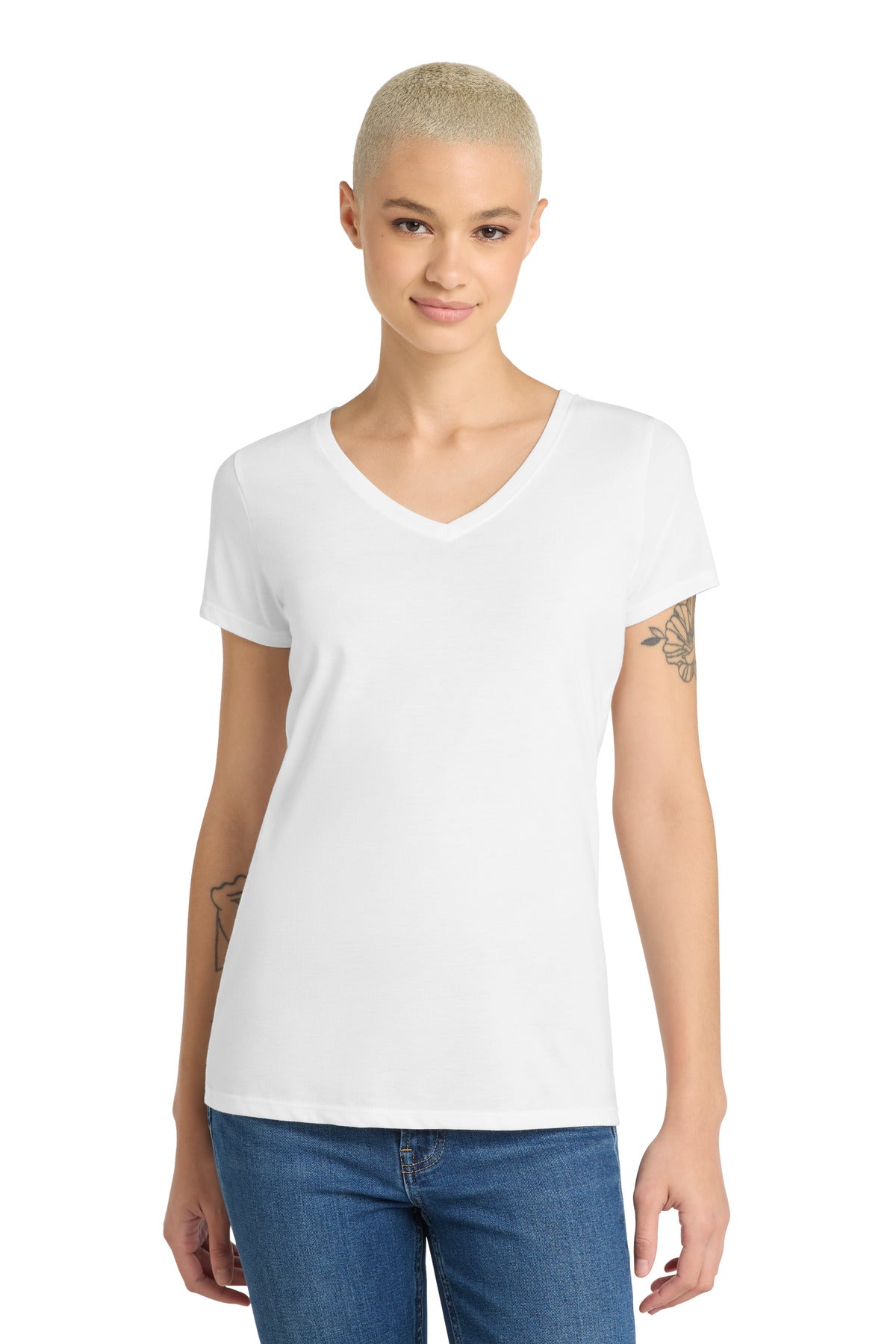 District ® Women's Perfect Tri ® V-Neck Tee. DM1350L