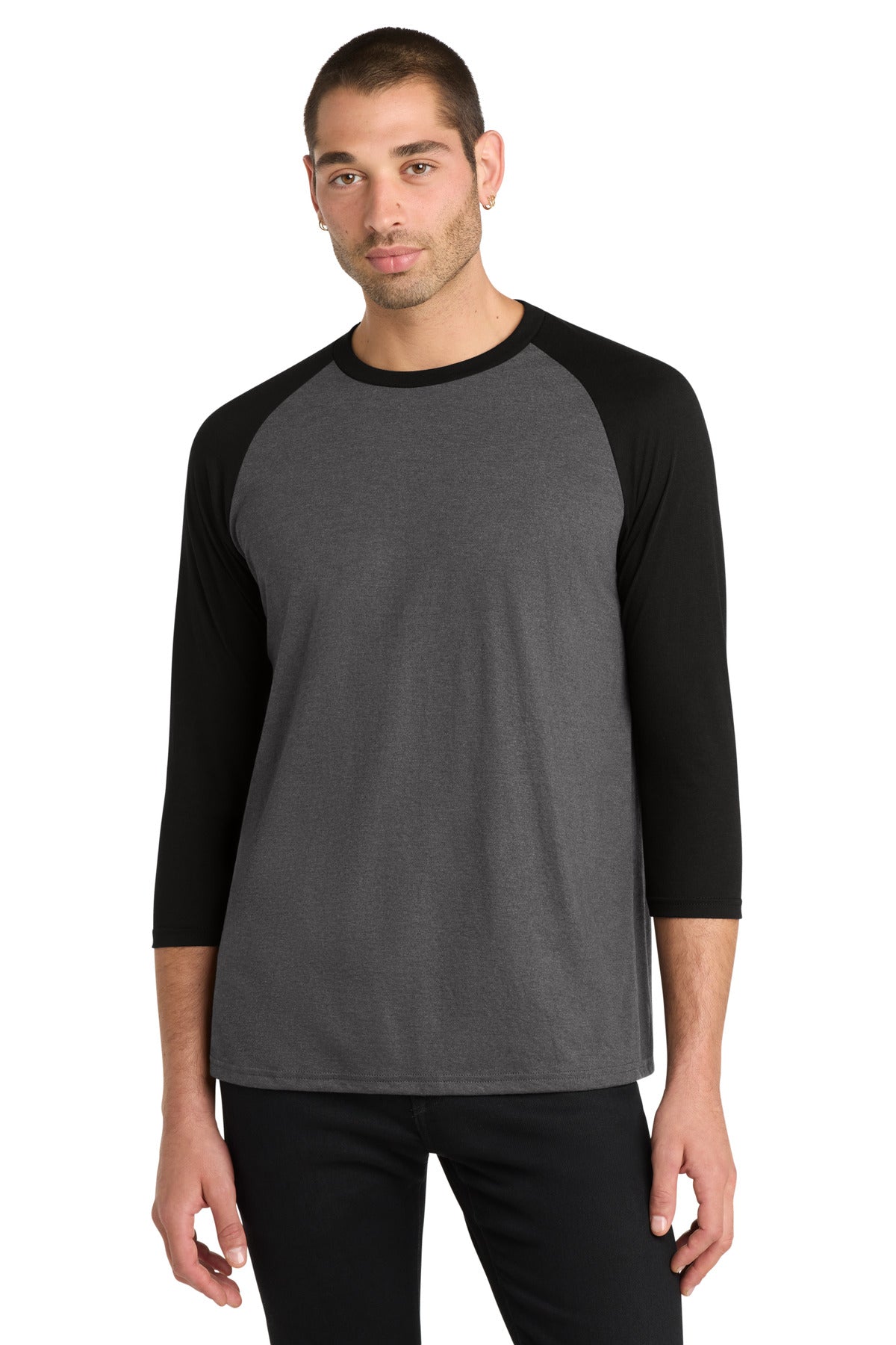 District ® Perfect Tri ® 3/4-Sleeve Raglan. DM136