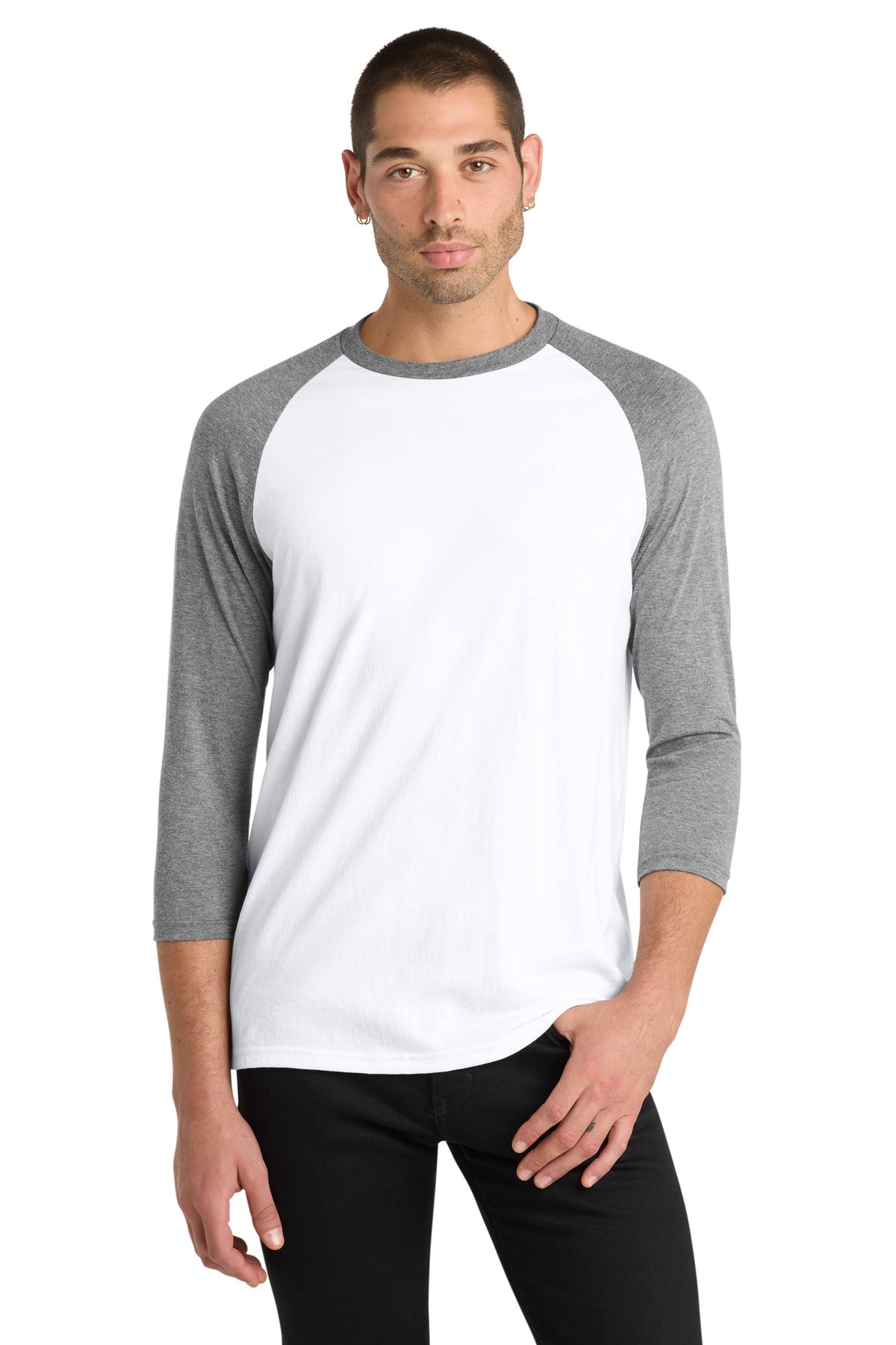 District ® Perfect Tri ® 3/4-Sleeve Raglan. DM136