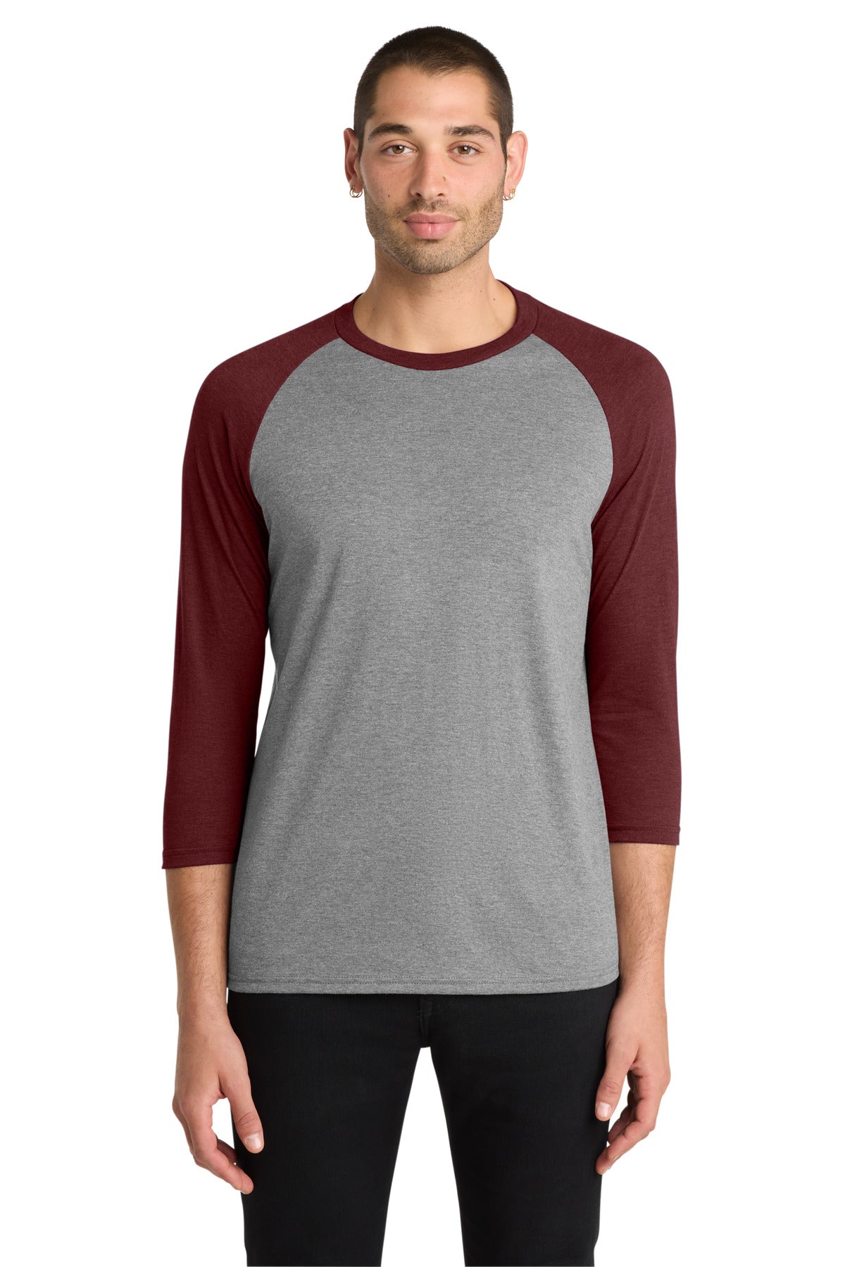 District ® Perfect Tri ® 3/4-Sleeve Raglan. DM136