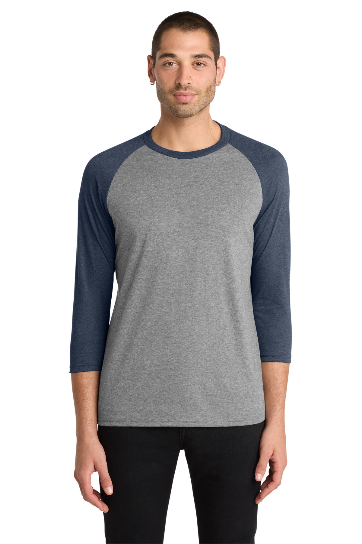 District ® Perfect Tri ® 3/4-Sleeve Raglan. DM136