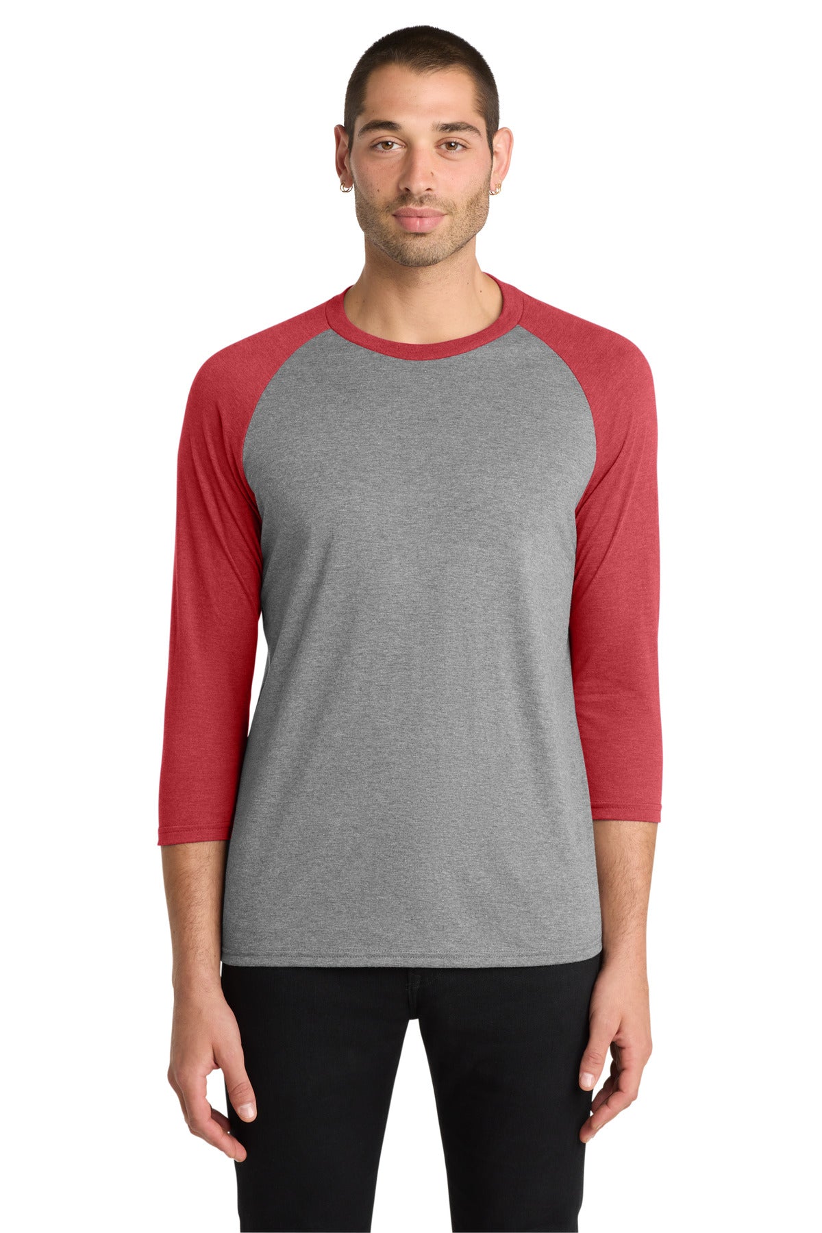 District ® Perfect Tri ® 3/4-Sleeve Raglan. DM136