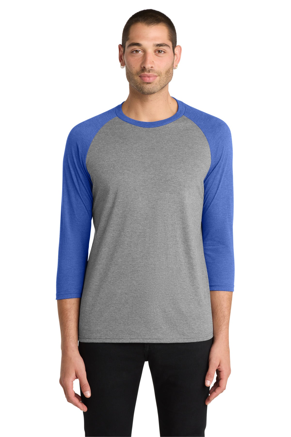 District ® Perfect Tri ® 3/4-Sleeve Raglan. DM136