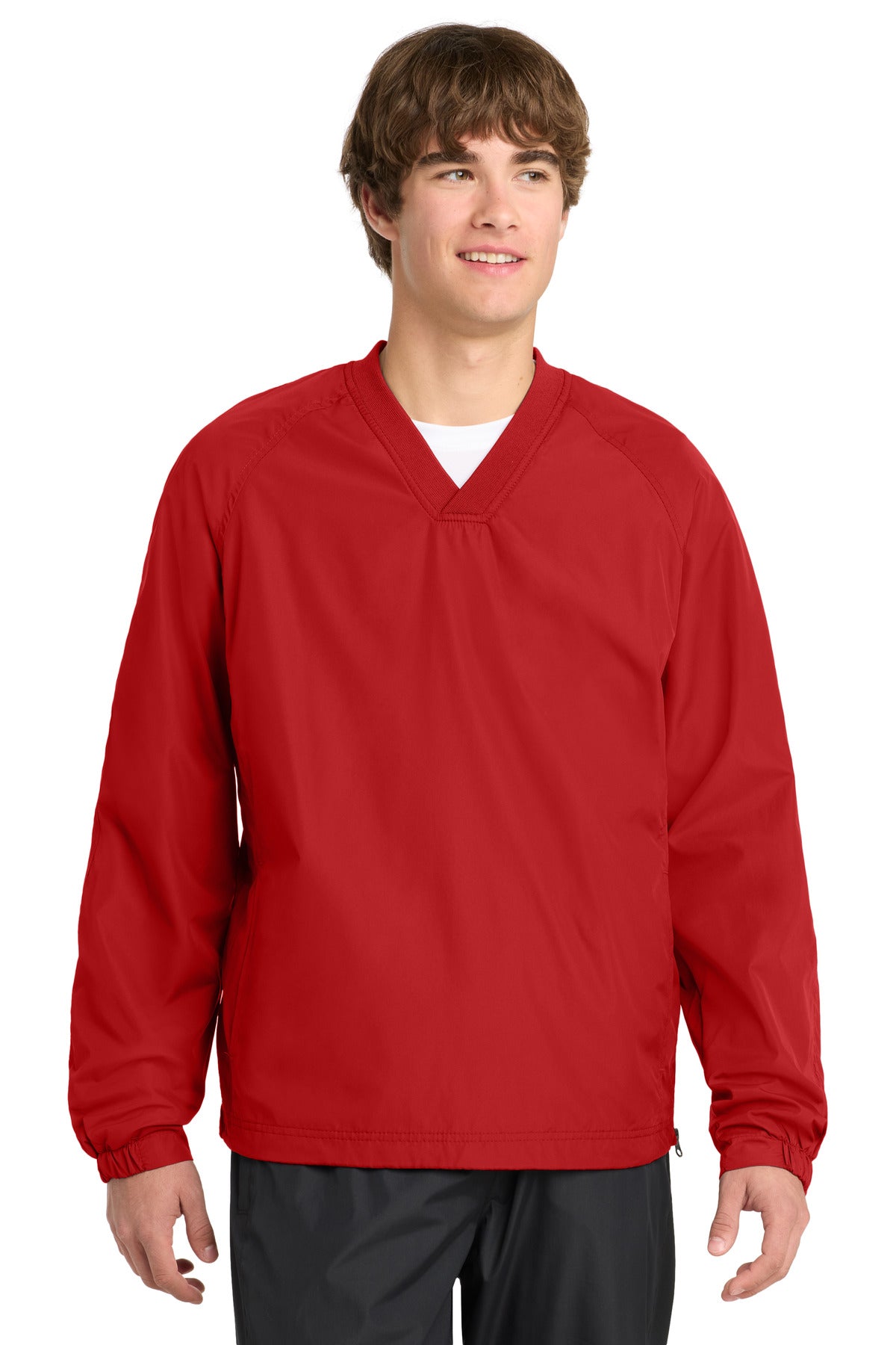 Sport-Tek ® V-Neck Raglan Wind Shirt. JST72