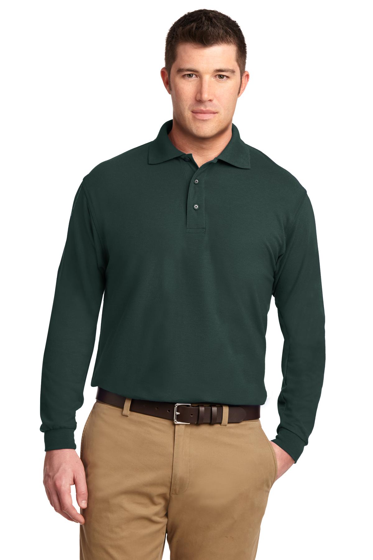 Port Authority® Silk Touch™ Long Sleeve Polo. K500LS