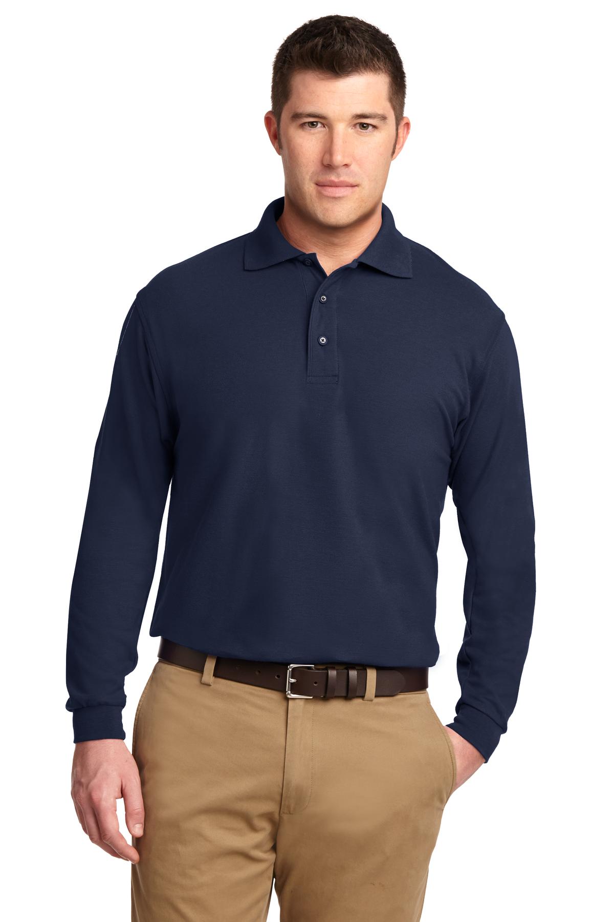 Port Authority® Silk Touch™ Long Sleeve Polo. K500LS