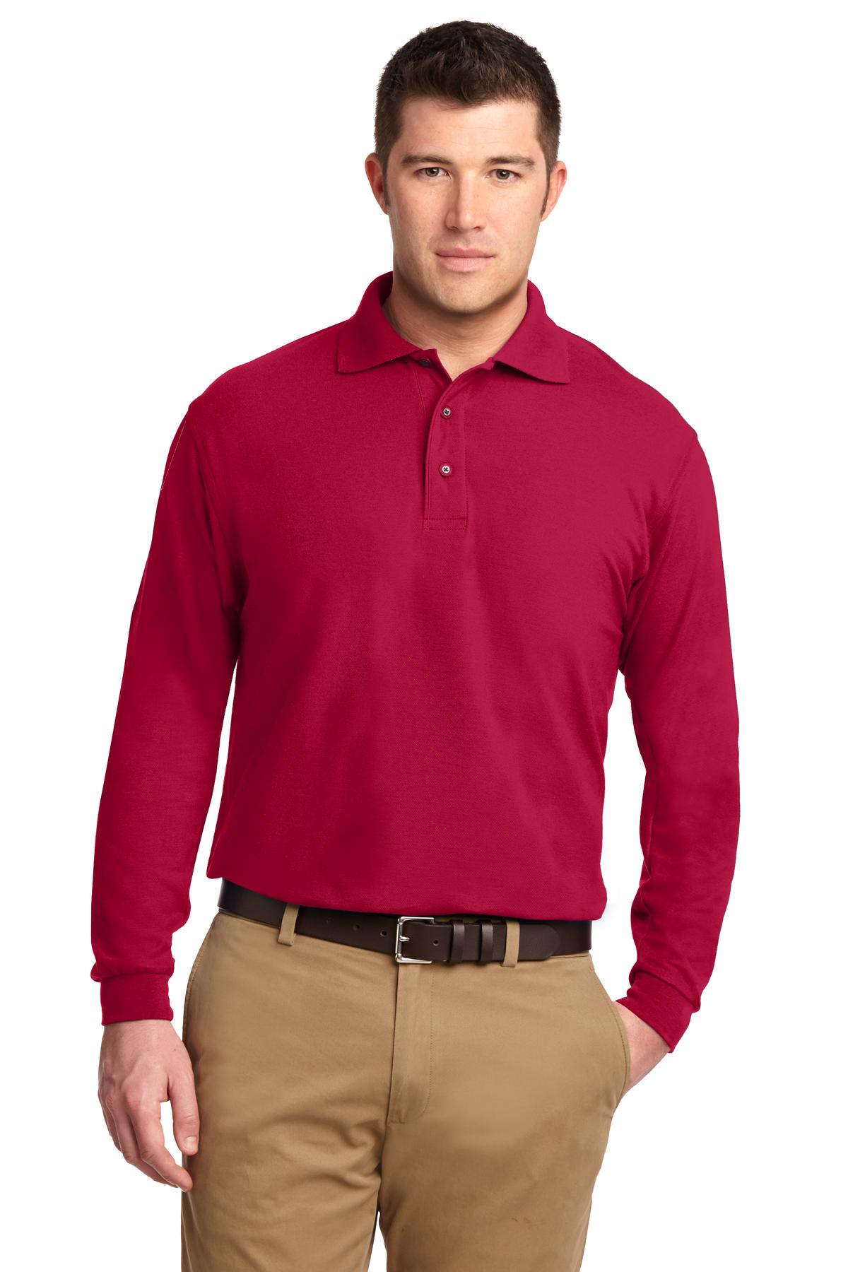 Port Authority® Silk Touch™ Long Sleeve Polo. K500LS