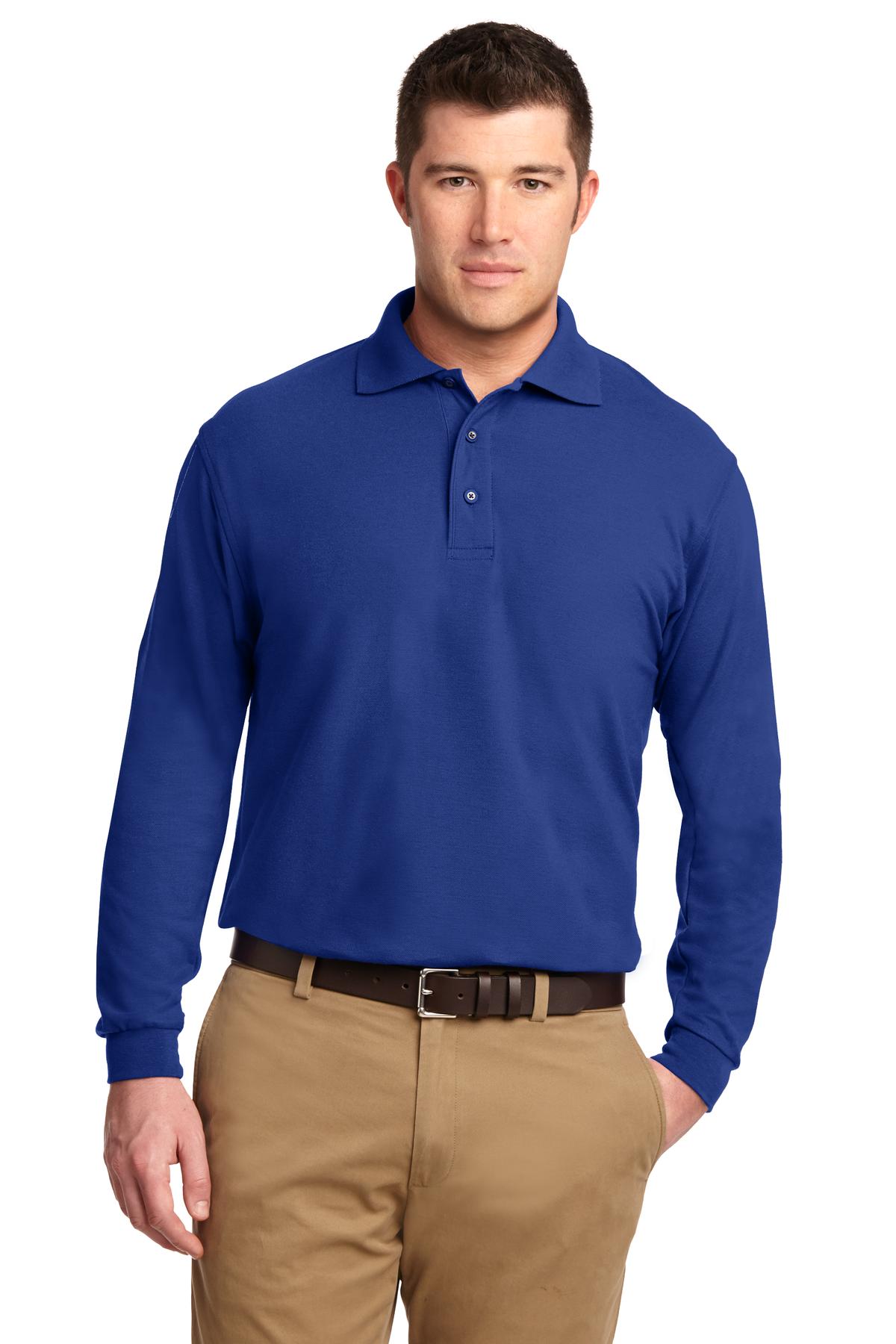 Port Authority® Silk Touch™ Long Sleeve Polo. K500LS