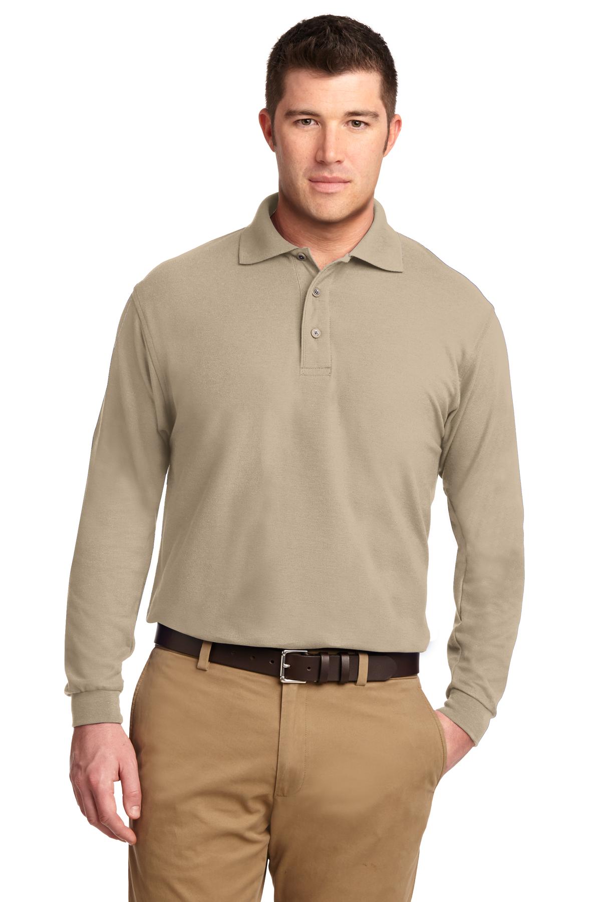 Port Authority® Silk Touch™ Long Sleeve Polo. K500LS