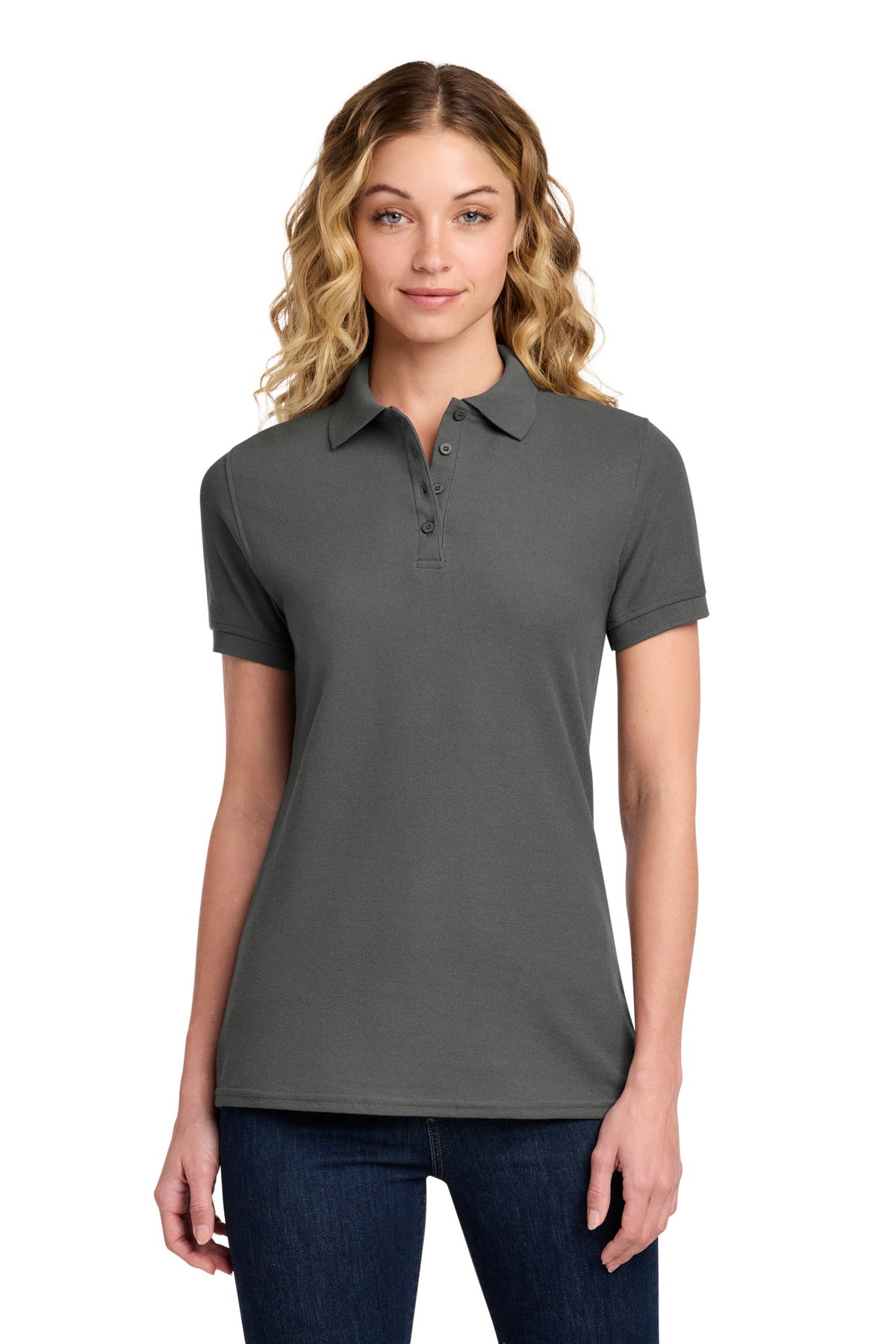 Port & Co ™ Women's Core Blend Pique Polo. LKP155