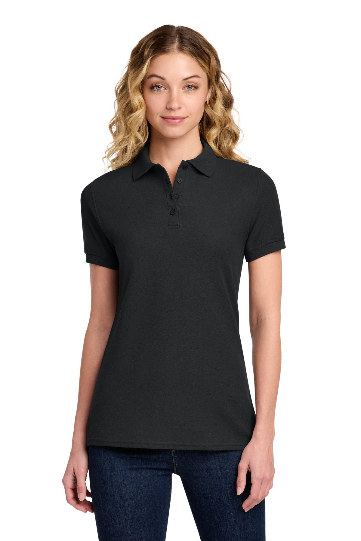 Port & Co ™ Women's Core Blend Pique Polo. LKP155