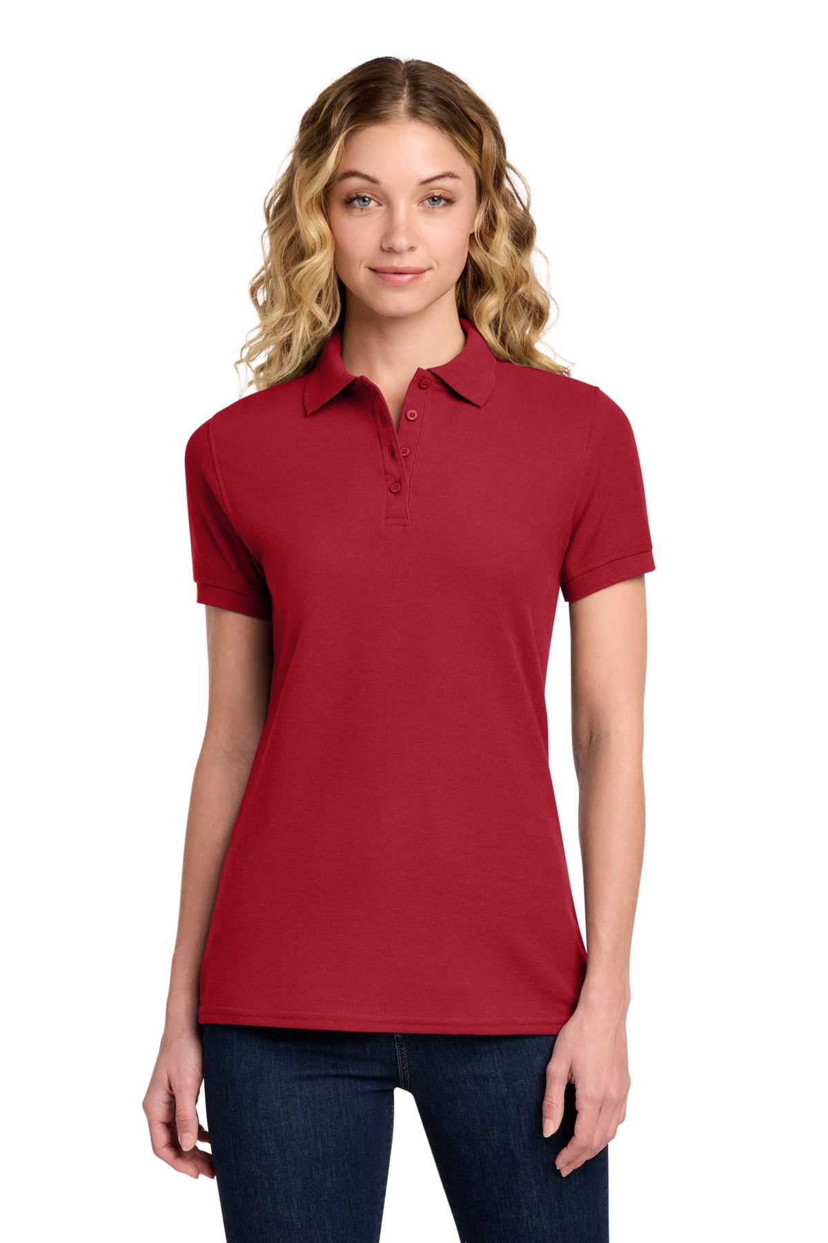 Port & Co ™ Women's Core Blend Pique Polo. LKP155