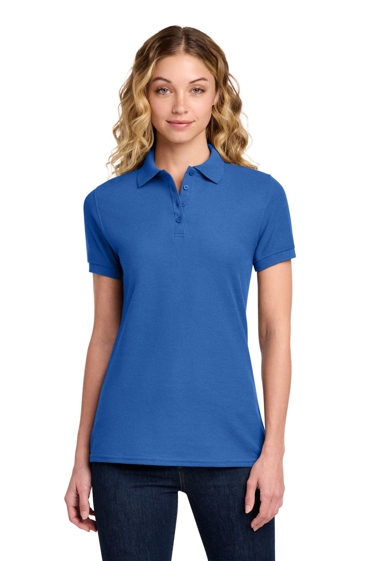Port & Co ™ Women's Core Blend Pique Polo. LKP155
