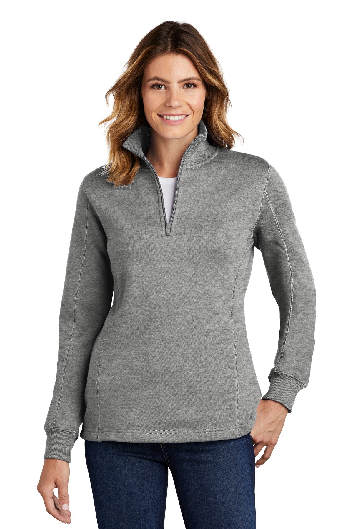Sport-Tek® Ladies 1/4-Zip Sweatshirt. LST253