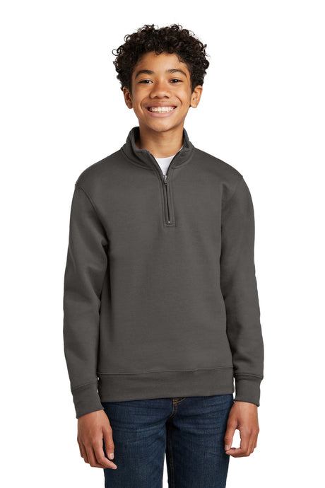 Port & Company® Youth Core Fleece 1/4-Zip Pullover Sweatshirt PC78YQ