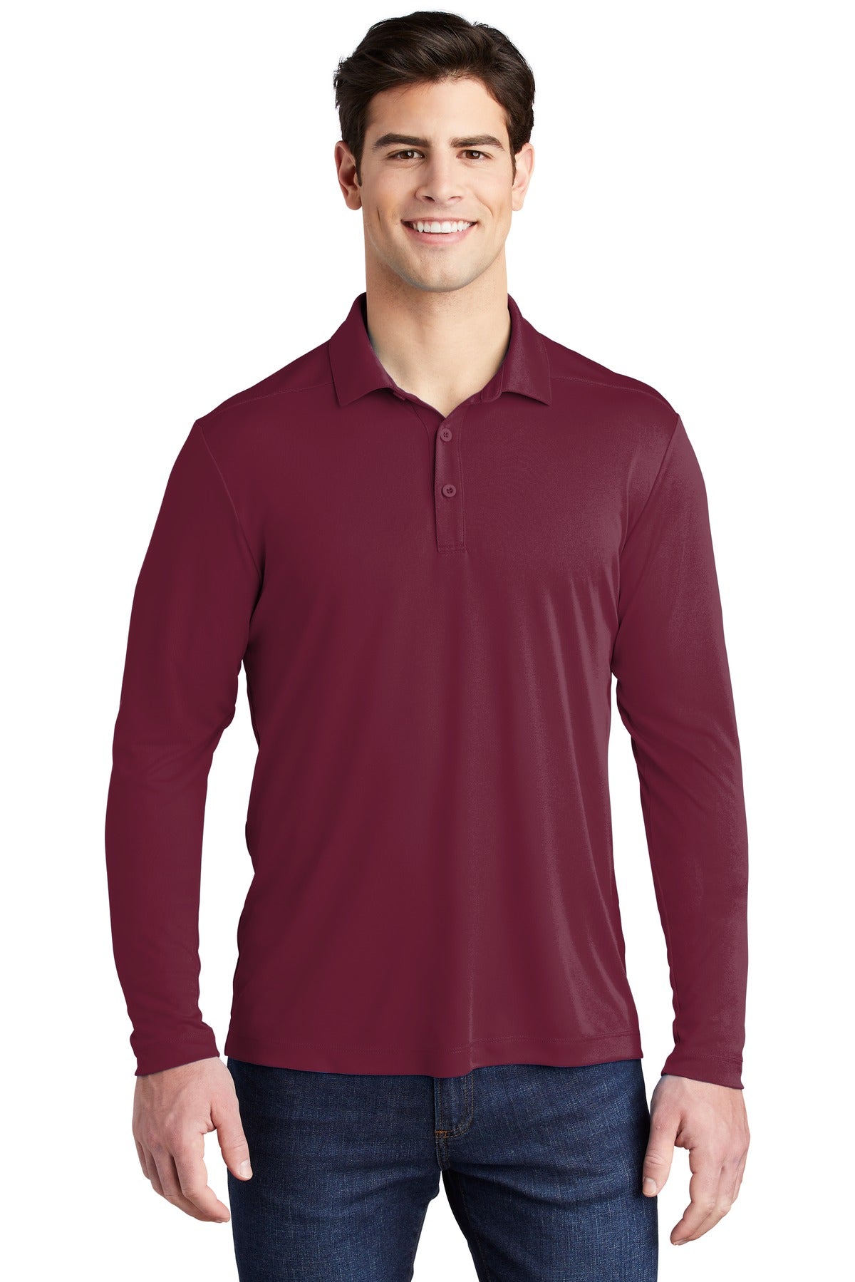 Sport-Tek ® Posi-UV® Pro Long Sleeve Polo. ST520LS