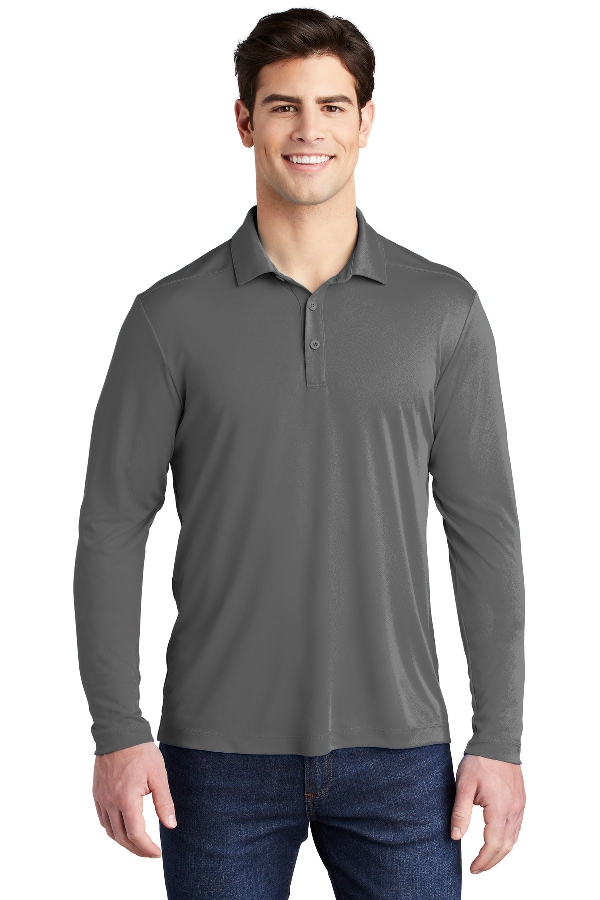 Sport-Tek ® Posi-UV® Pro Long Sleeve Polo. ST520LS