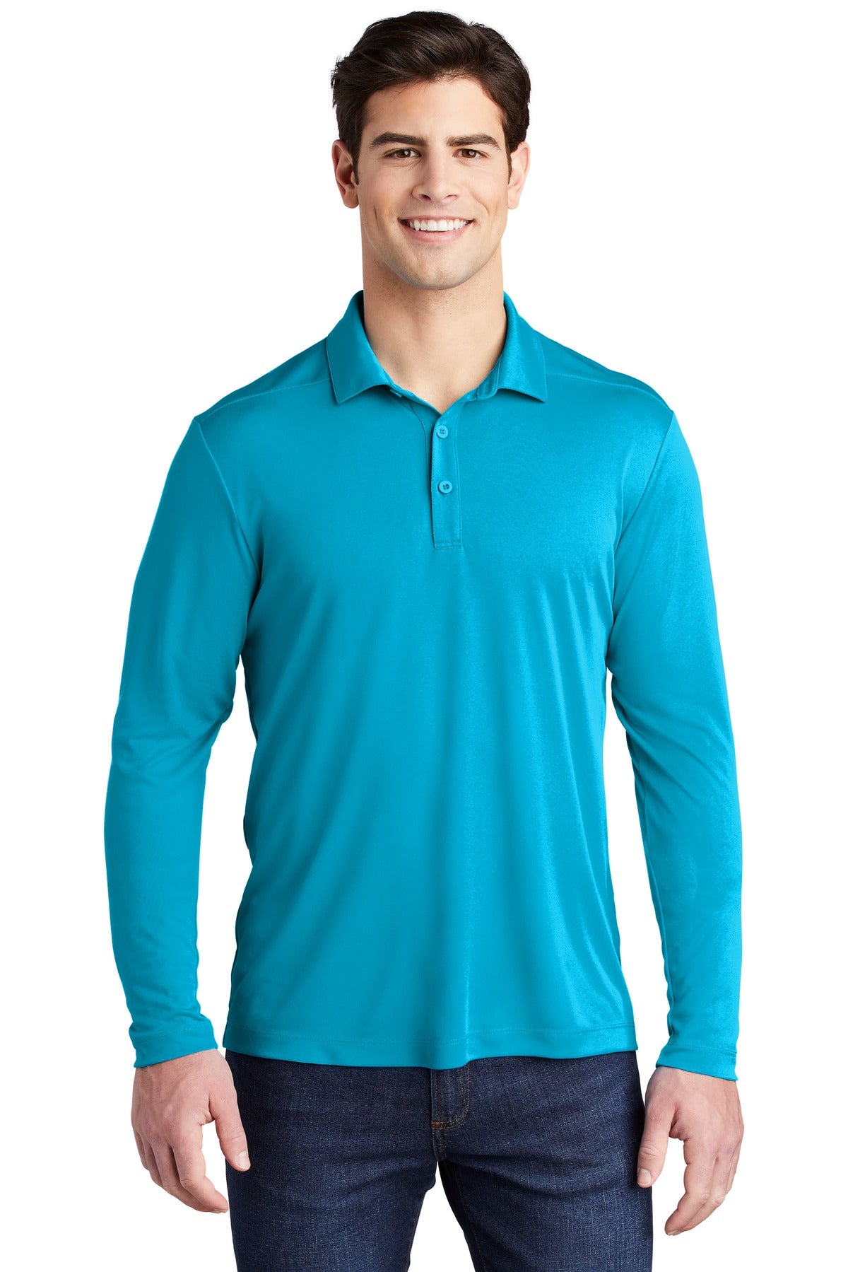 Sport-Tek ® Posi-UV® Pro Long Sleeve Polo. ST520LS