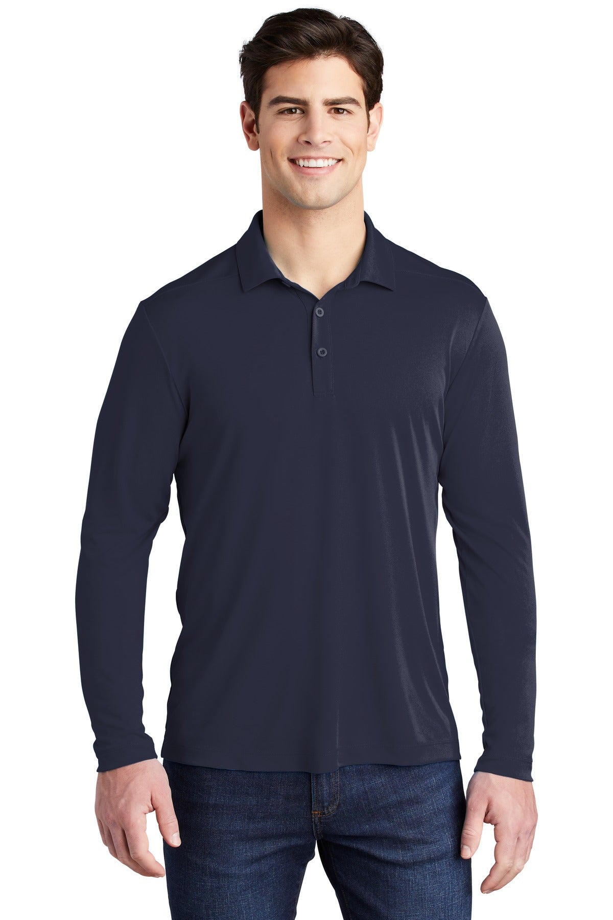 Sport-Tek ® Posi-UV® Pro Long Sleeve Polo. ST520LS