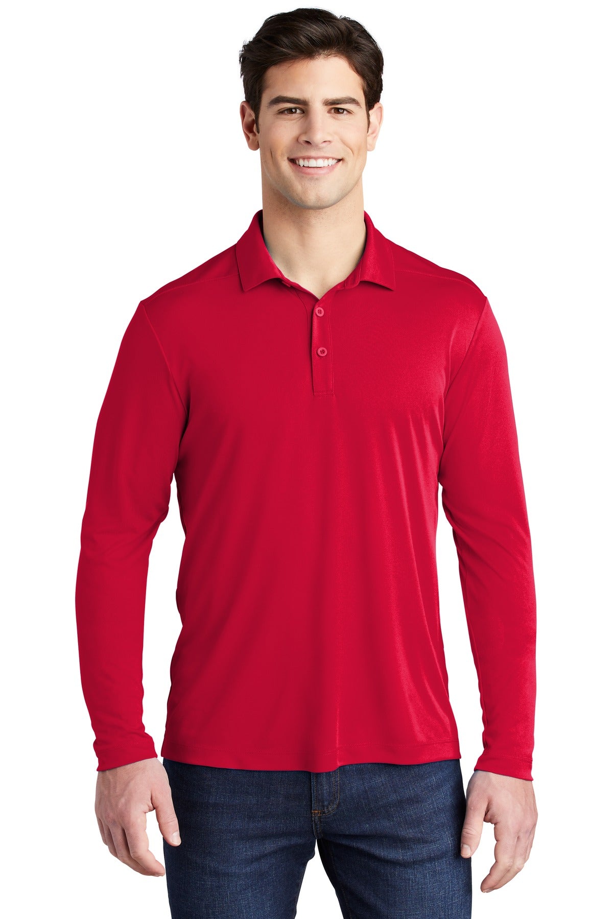 Sport-Tek ® Posi-UV® Pro Long Sleeve Polo. ST520LS