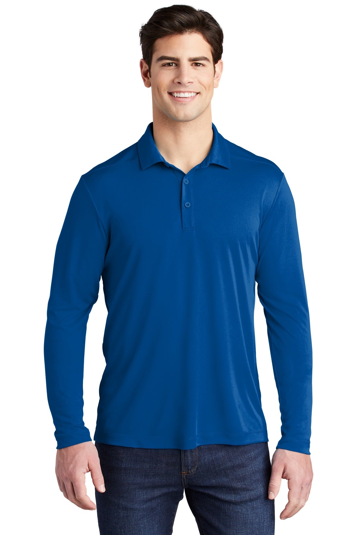 Sport-Tek ® Posi-UV® Pro Long Sleeve Polo. ST520LS