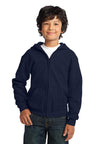 DISCONTINUED Gildan® Youth Heavy Blend™ Full-Zip Hooded Sweatshirt. 18600B