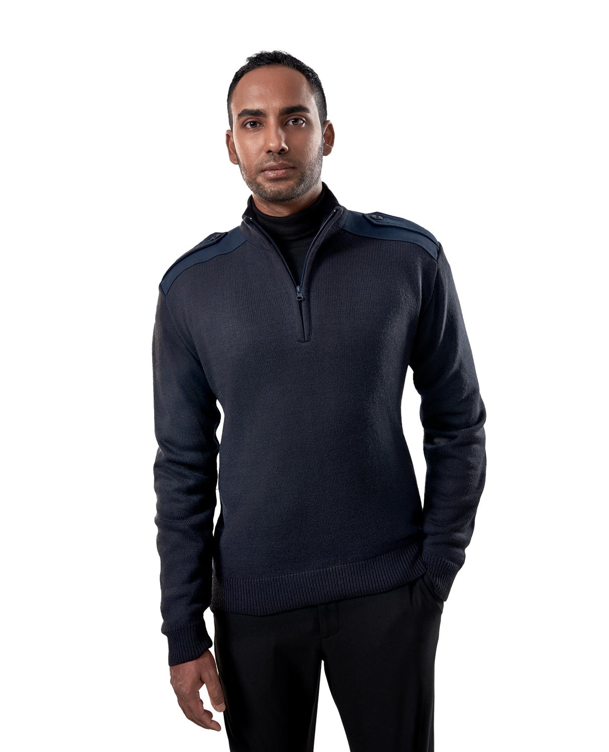 Cobmex 1/4 Zip Military Sweater 2826