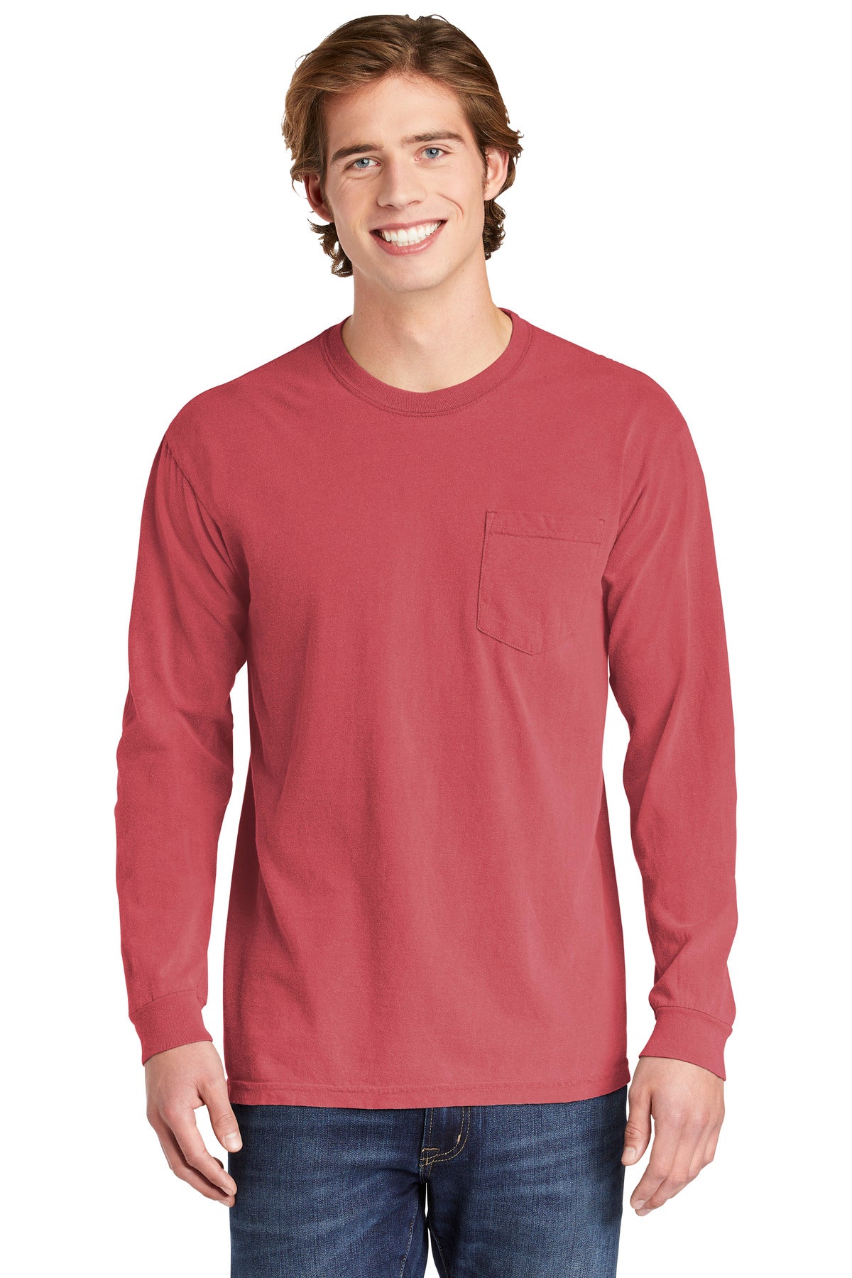 COMFORT COLORS ® Heavyweight Ring Spun Long Sleeve Pocket Tee. 4410