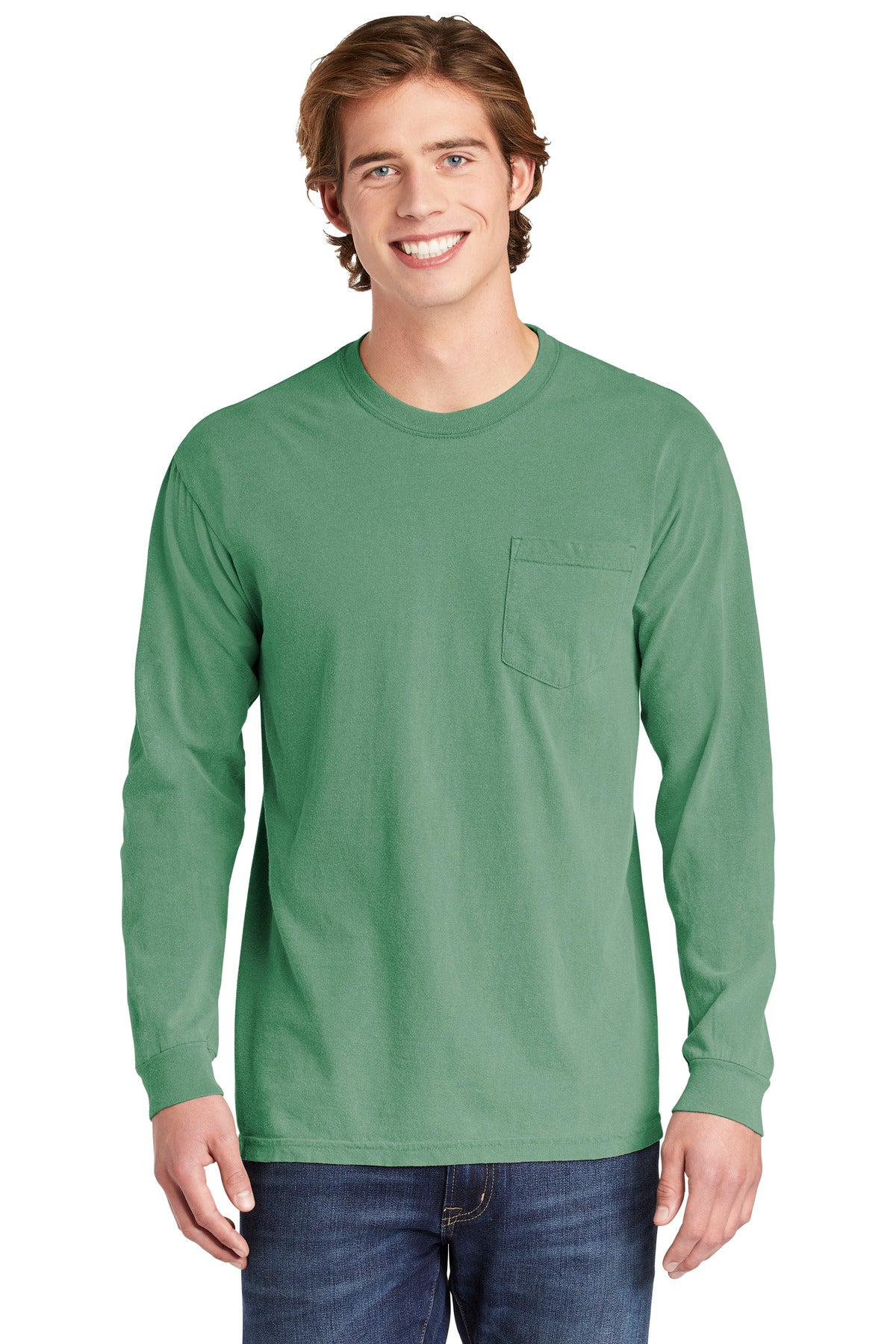 COMFORT COLORS ® Heavyweight Ring Spun Long Sleeve Pocket Tee. 4410