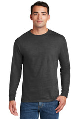 Hanes® Beefy-T® -  100% Cotton Long Sleeve T-Shirt.  5186